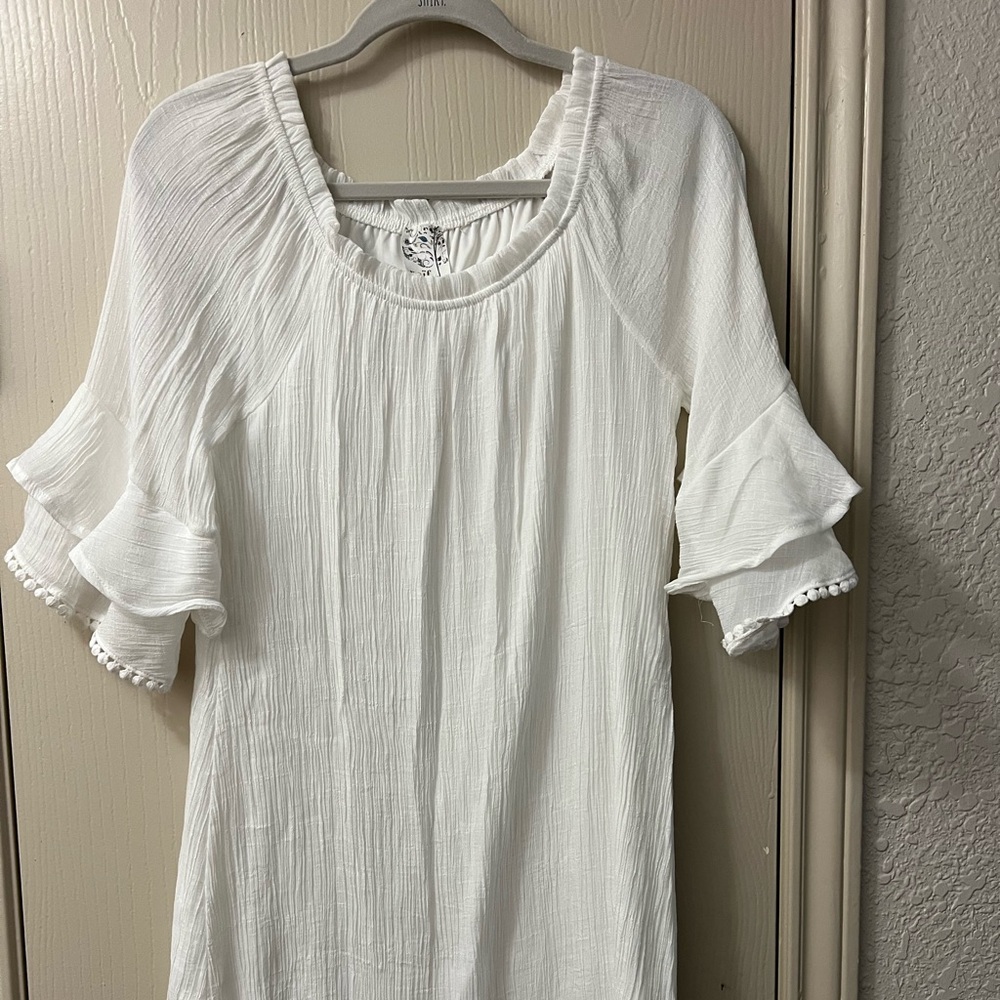 Cute white dress size S